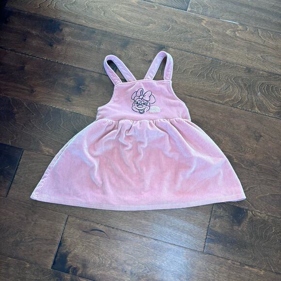 Disney Baby Girls 18 Month Minnie Mouse Dress Pink Jumper - Picture 1 of 6